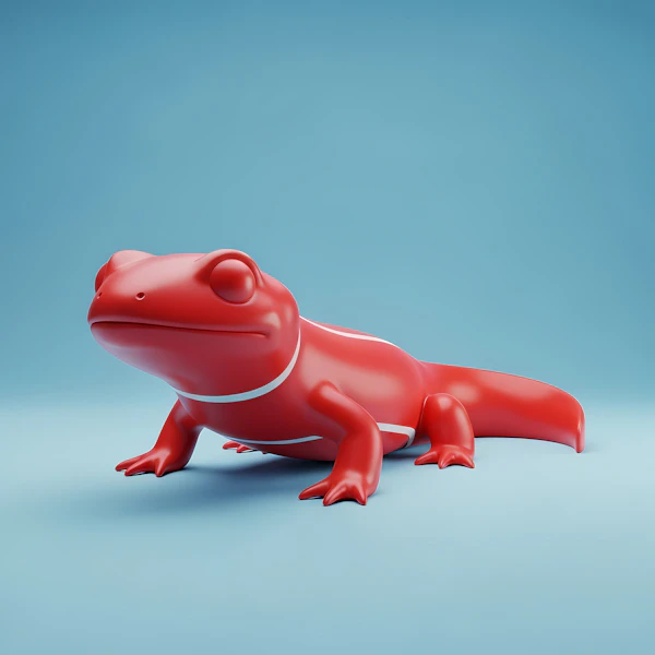 Glossy Red Lizard