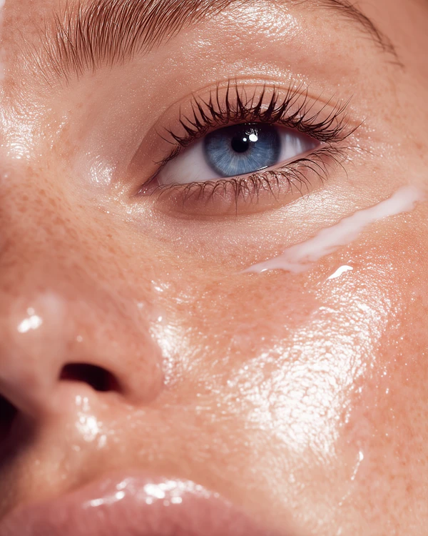 Close-Up Skincare Focus