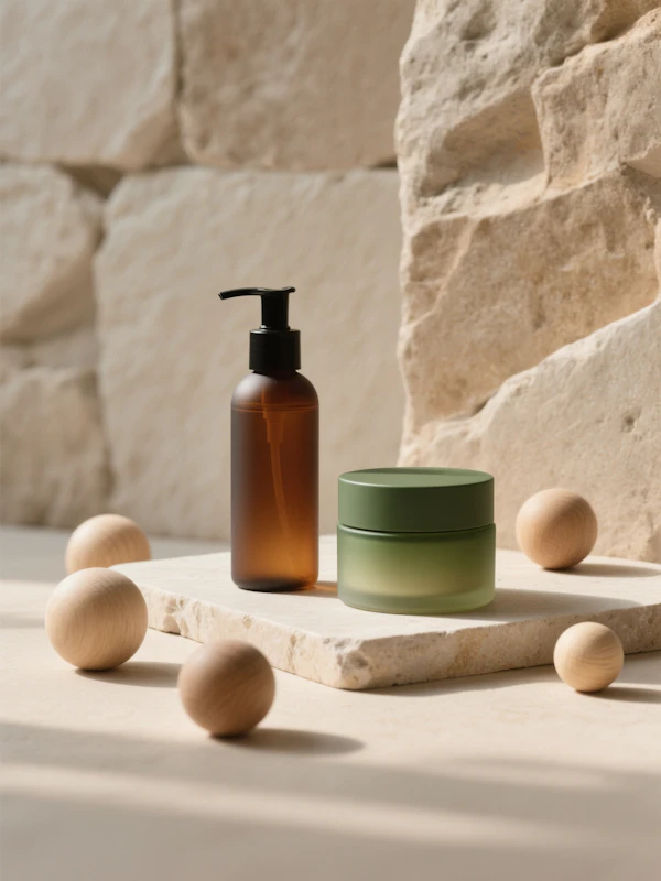 Minimalist Skincare Display