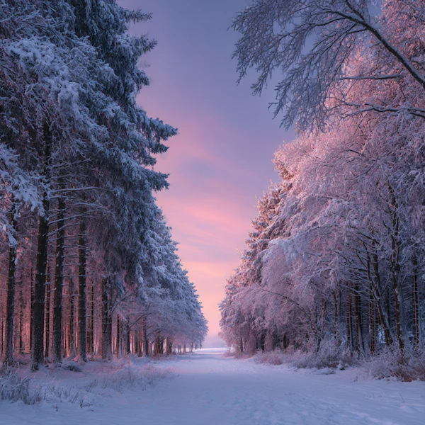 Winter Forest Path