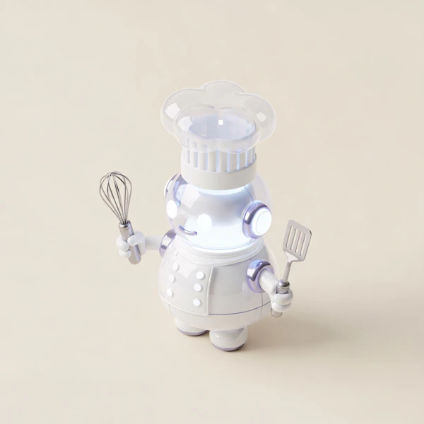 Futuristic Chef Robot