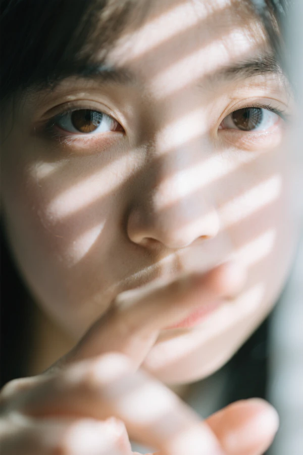 Sunlit Portrait Close-Up