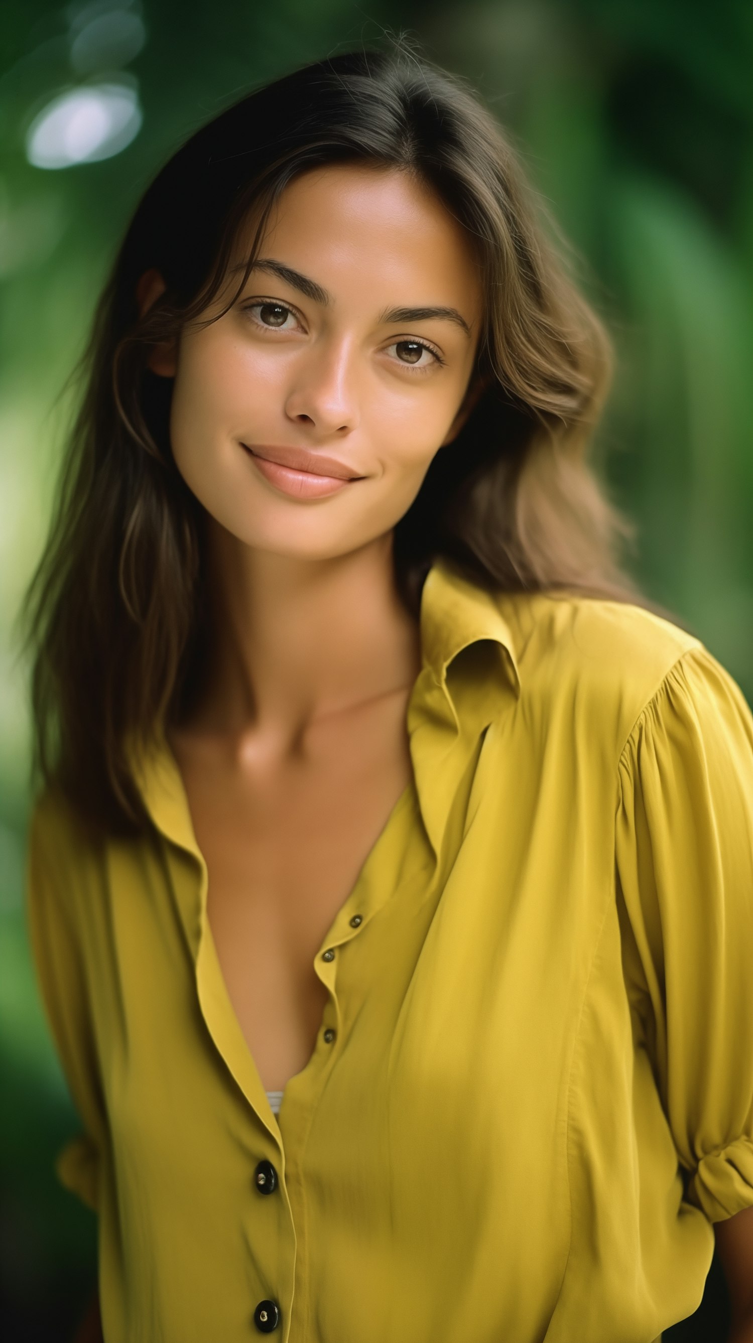 Portrait of a Young Woman with Striking Contrast