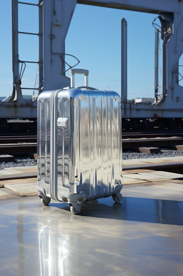 Silver Voyager: The Modern Traveler's Suitcase