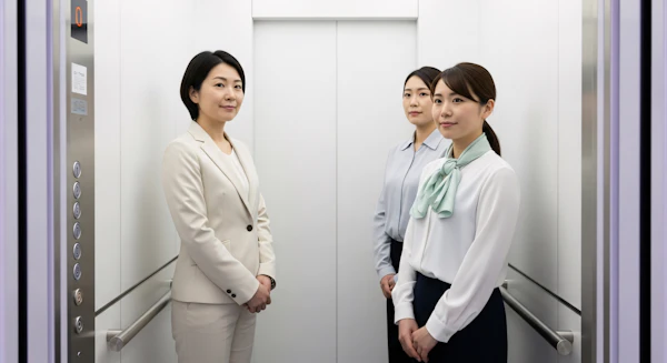 Women in Elevator