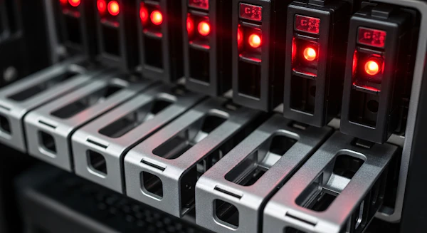 Server Rack Close-Up