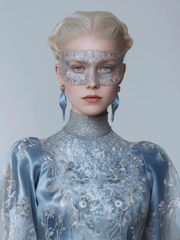Elegant Masquerade Portrait