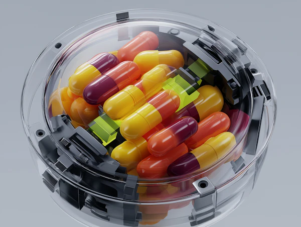 Colorful Capsule Container