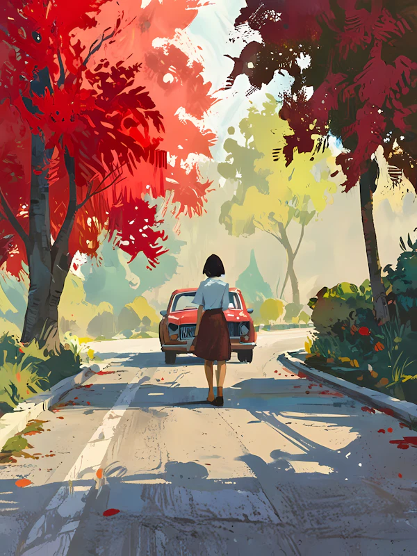 Autumn Scenic Road