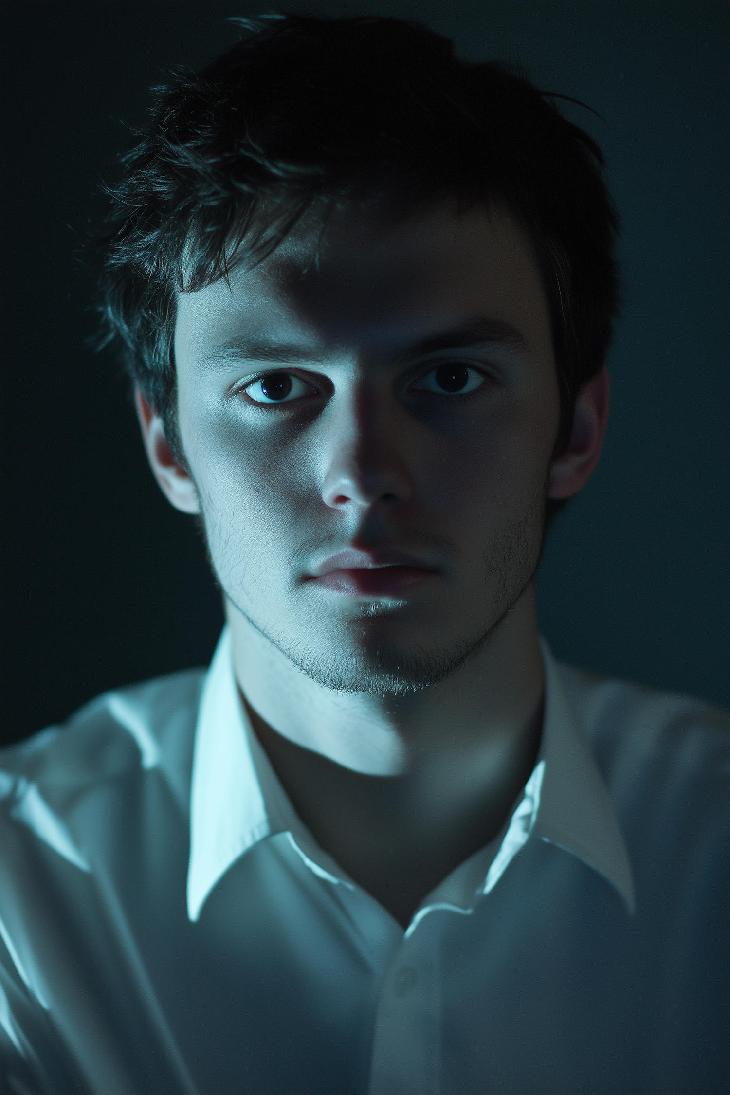 Moody Portrait of a Young Man