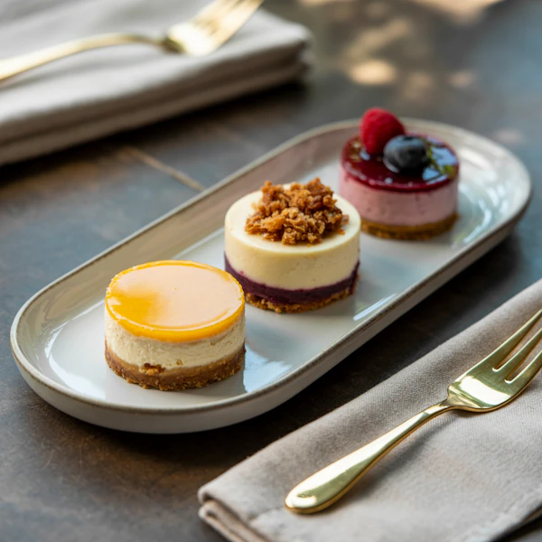 Mini Cheesecake Trio