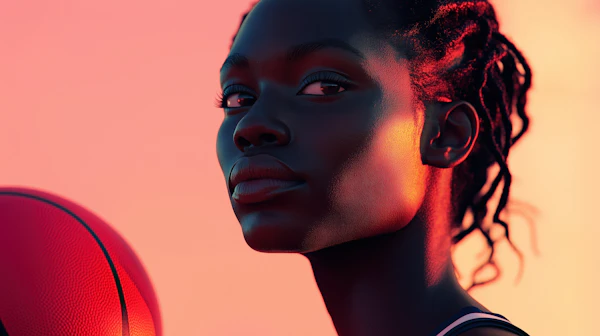 Portrait with Basketball