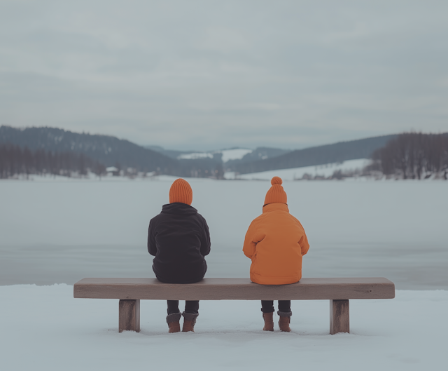 Contemplative Winter Scene