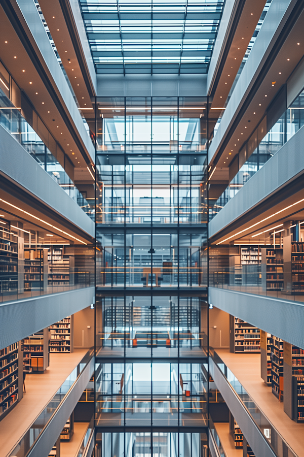 Modern Library Interior