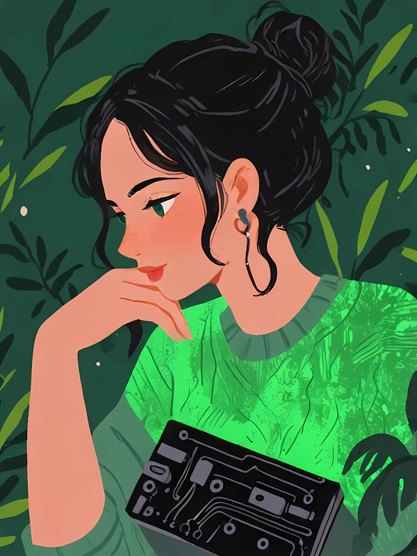 Tech-Inspired Portrait