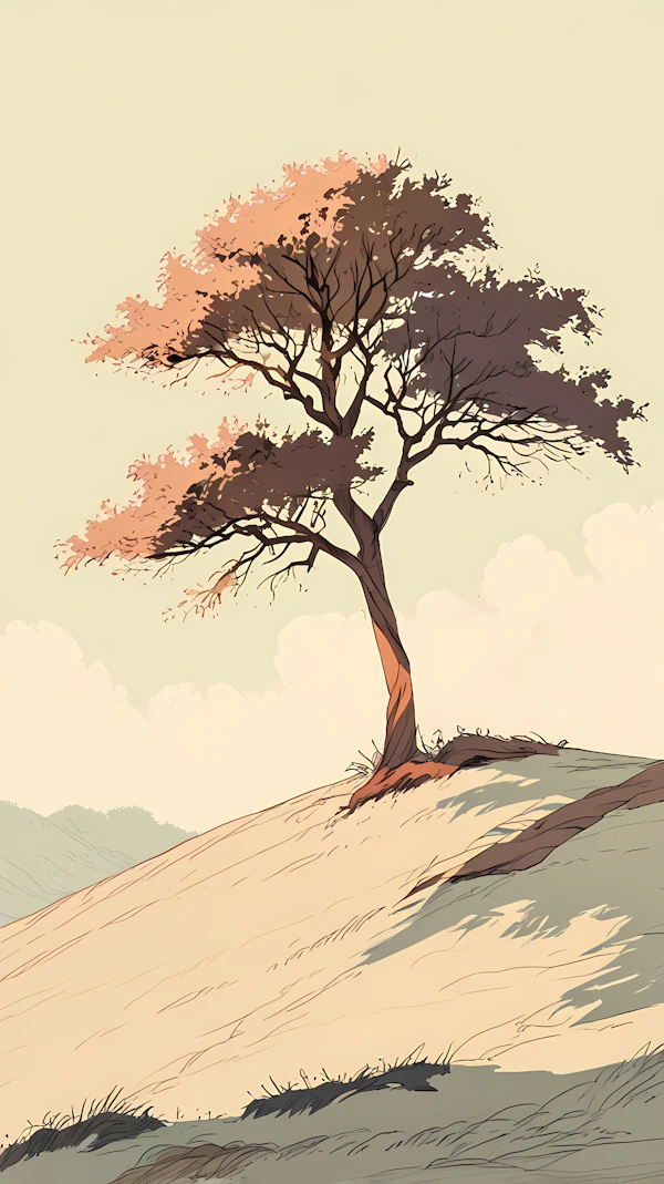 Solitary Tree Art