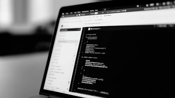 Laptop With Code Editor