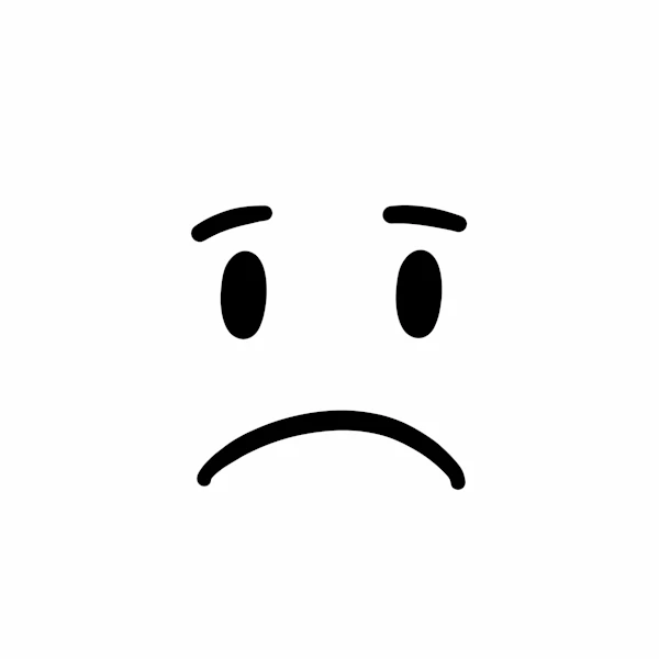 Sad Face Illustration
