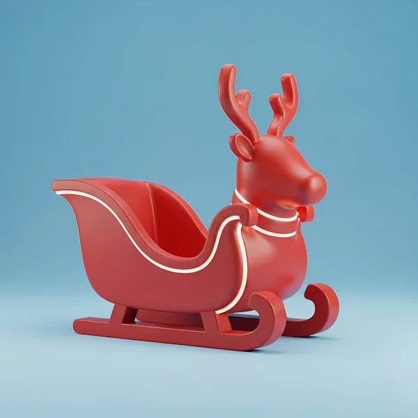 Festive Red Sleigh