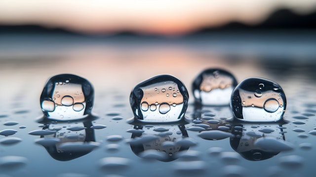 Glowing Ice Spheres