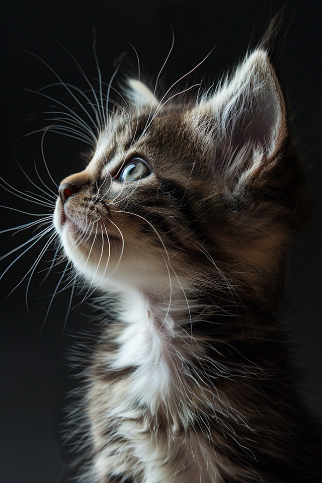 Curious Kitten Portrait