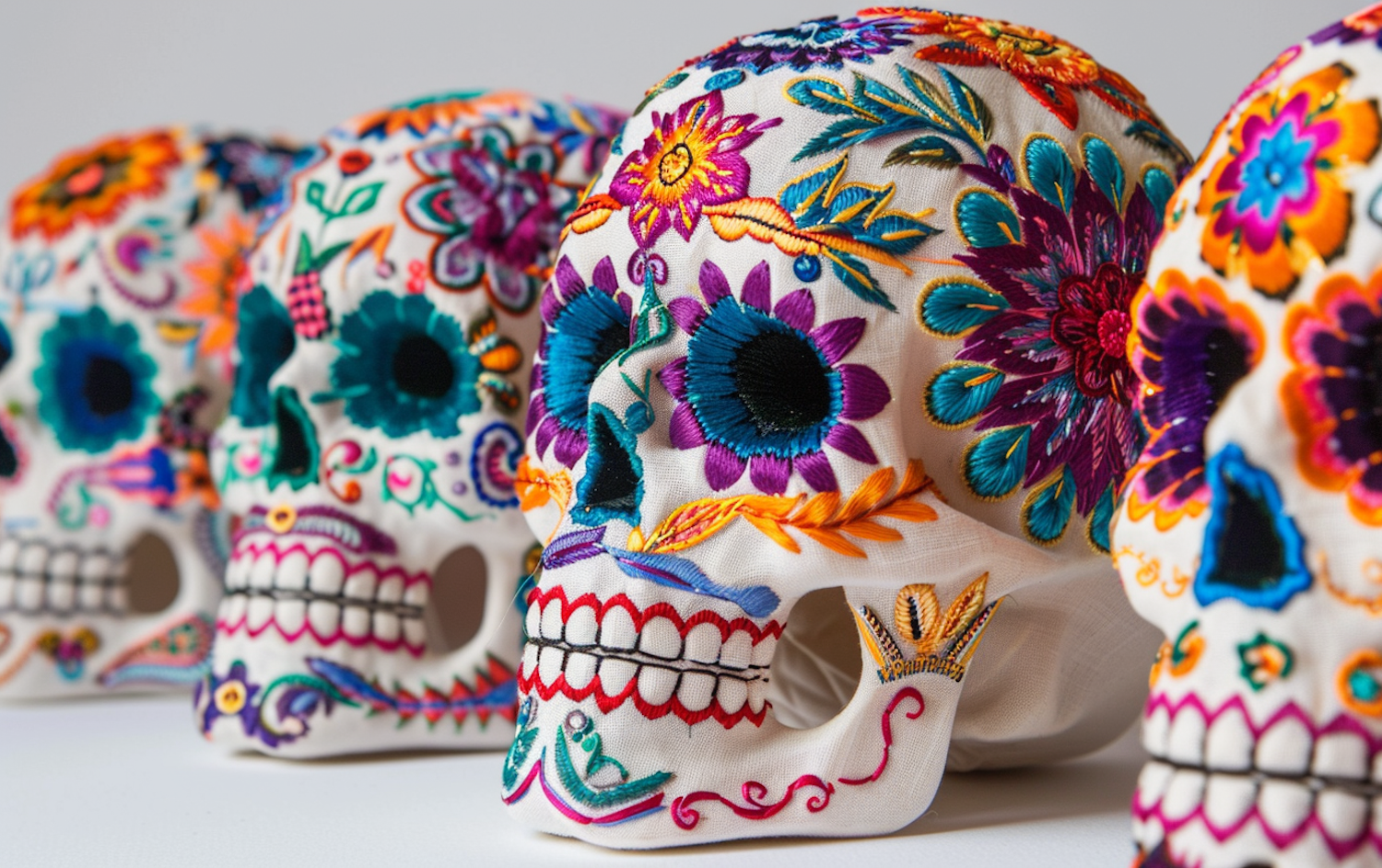 Day of The Dead Celebration Skulls