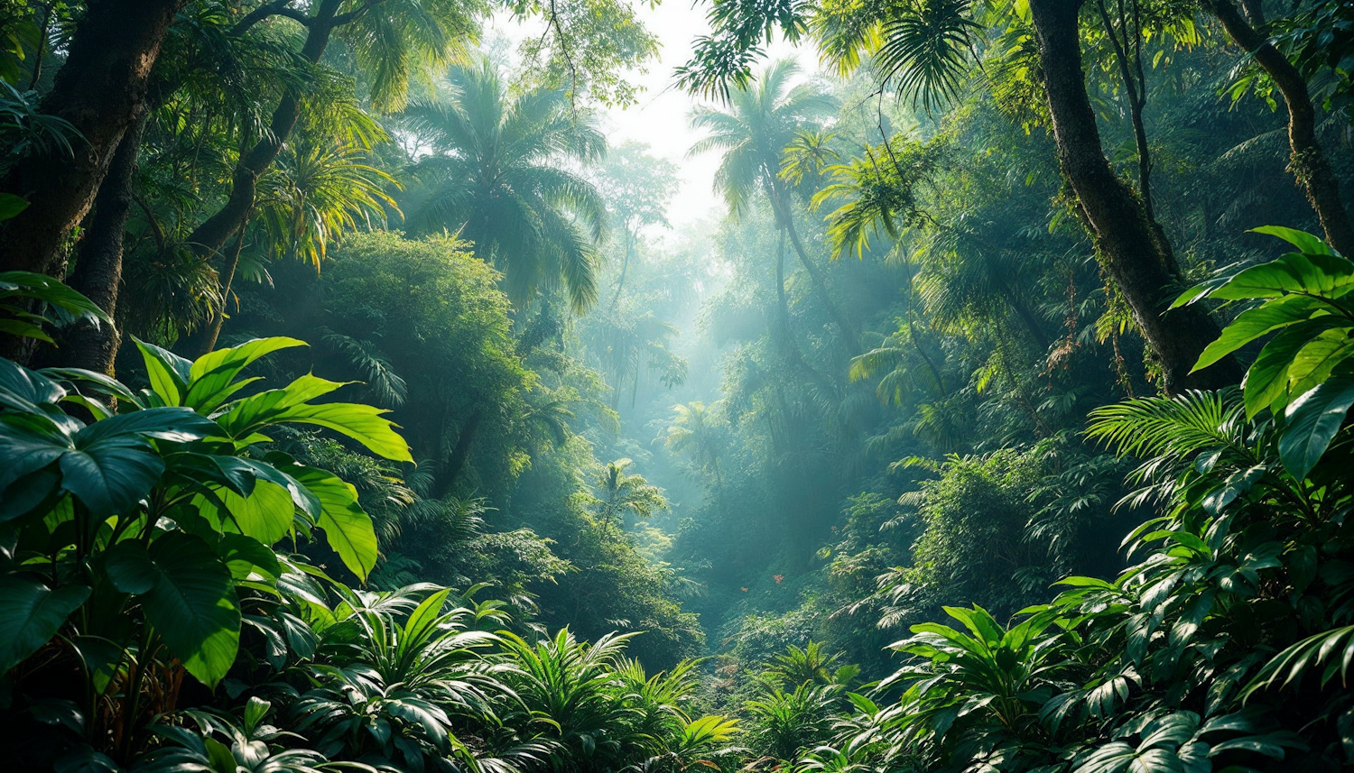 Lush Jungle Scene