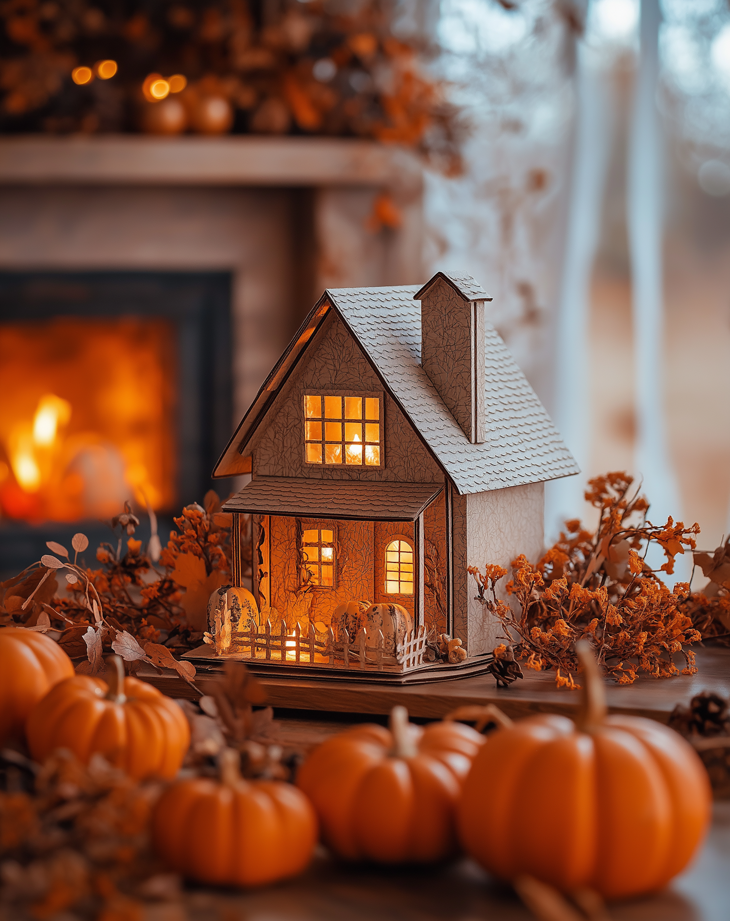 Cozy Autumn Miniature House