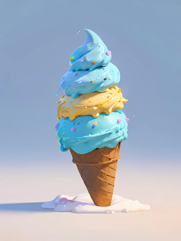 Colorful Ice Cream Art