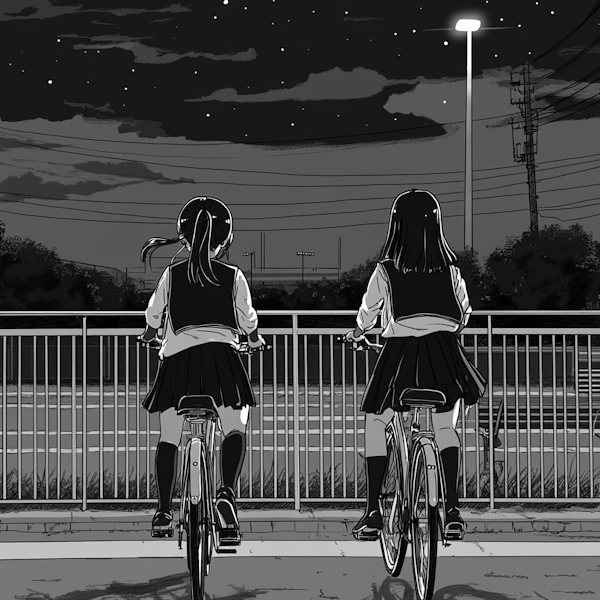 Tranquil Nighttime Bicycle Ride