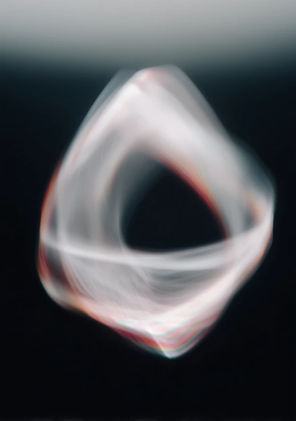 Glowing Abstract Triangle