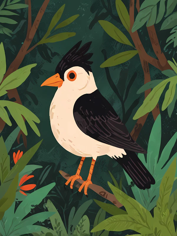 Bird in Lush Foliage
