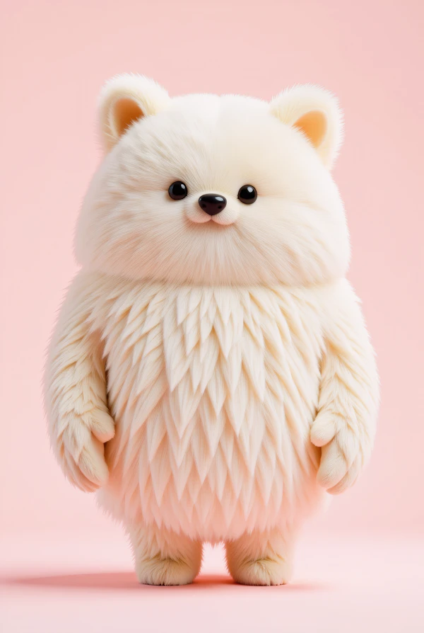 Fluffy Bear Portrait