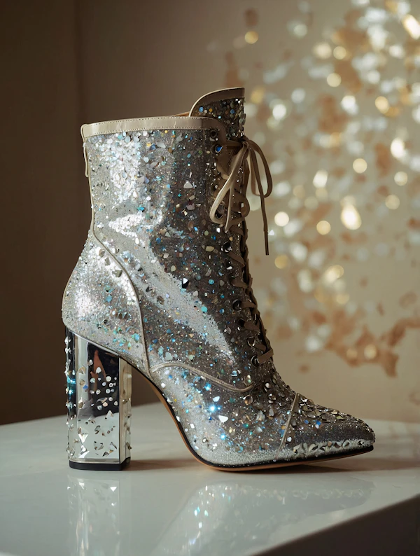 Glittering Ankle Boot