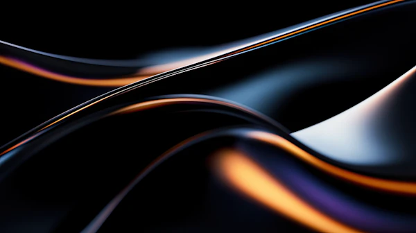 Futuristic Metallic Curves