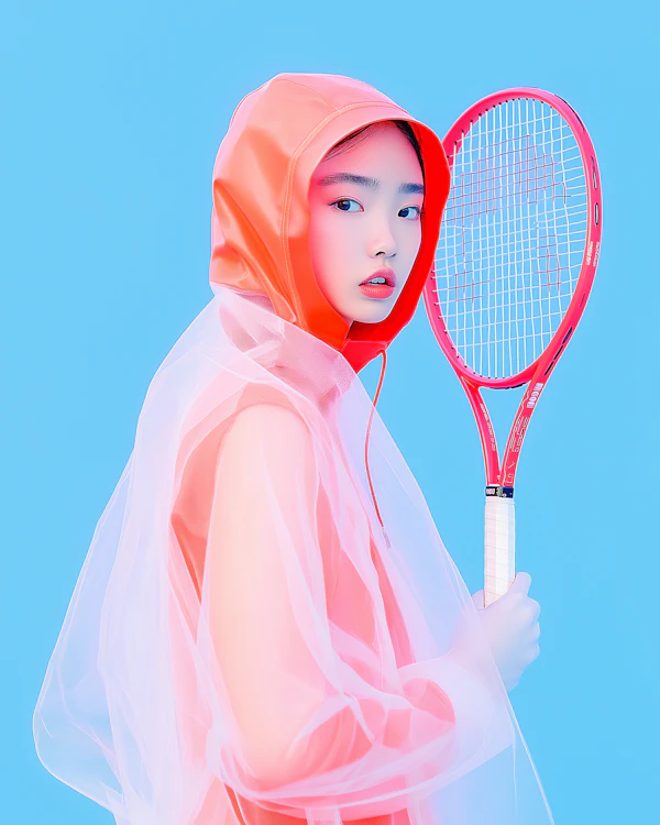 Modern Tennis Portrait
