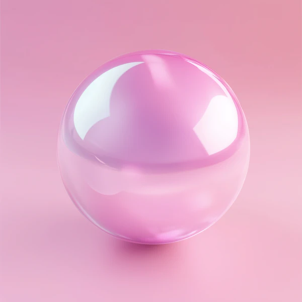 Glossy Pink Sphere