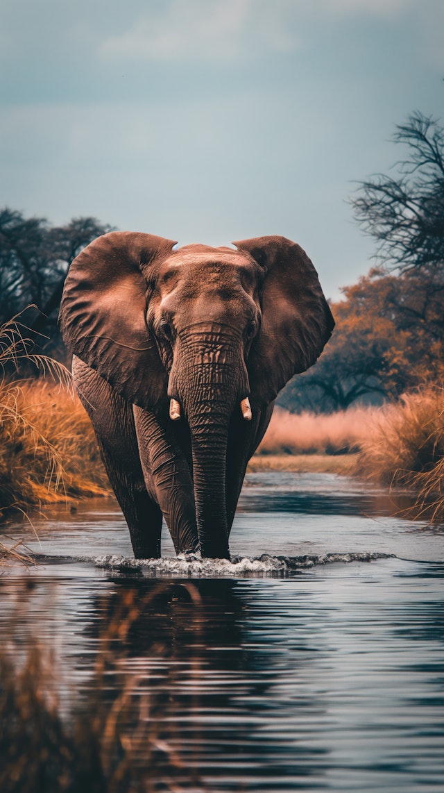 Majestic Elephant at Twilight