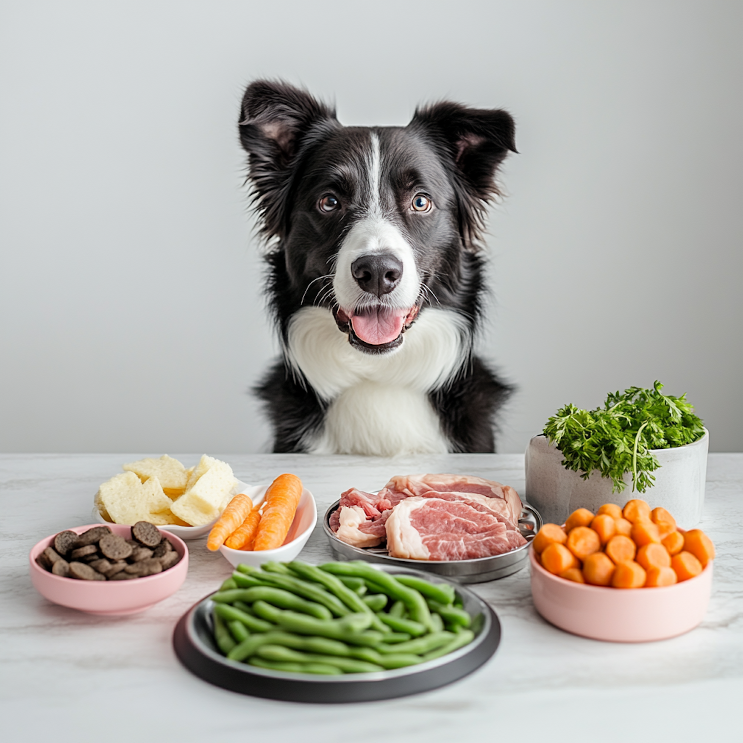 Dog at the Dinner Table