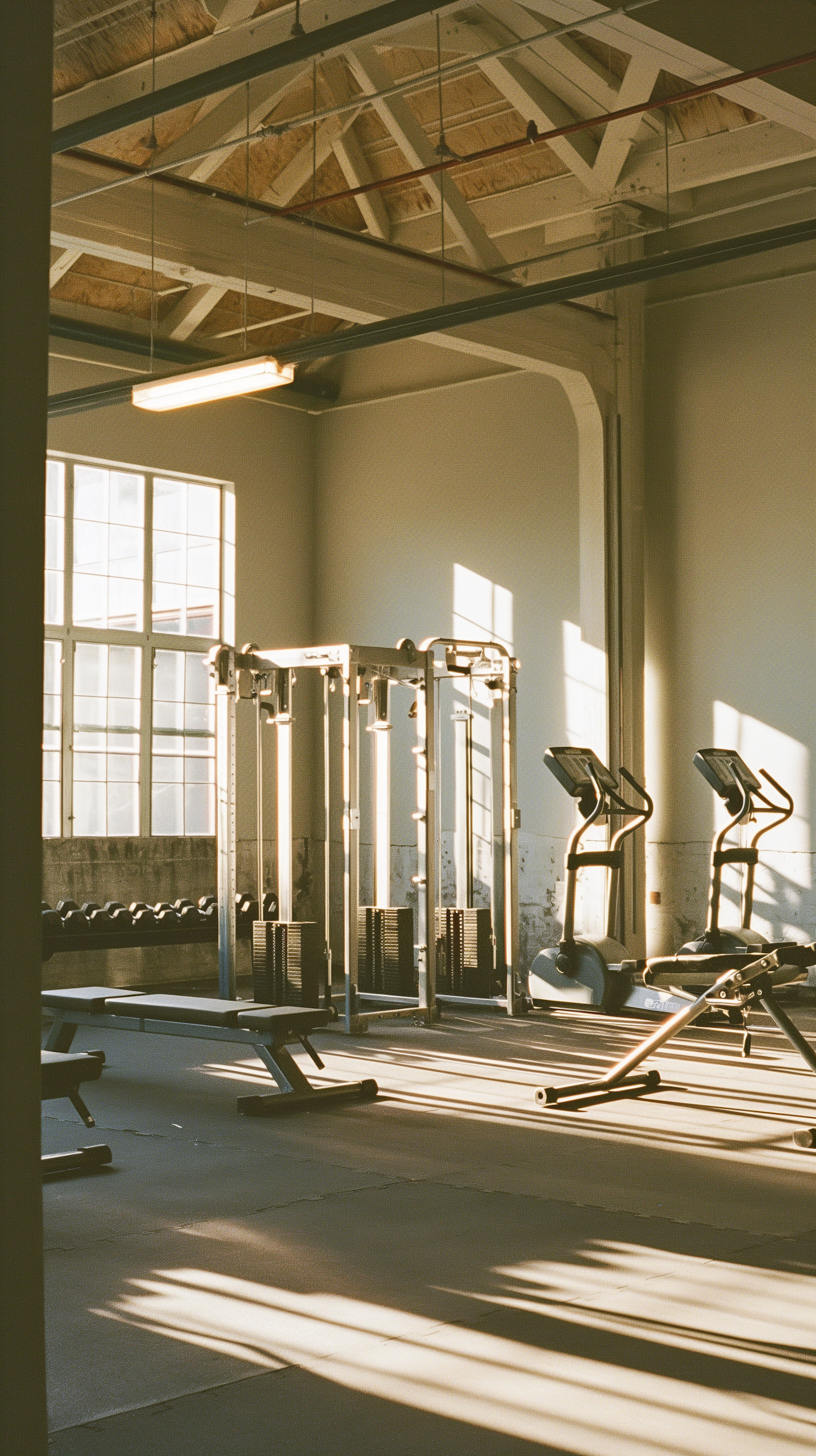 Tranquil Indoor Gym with Sunlight