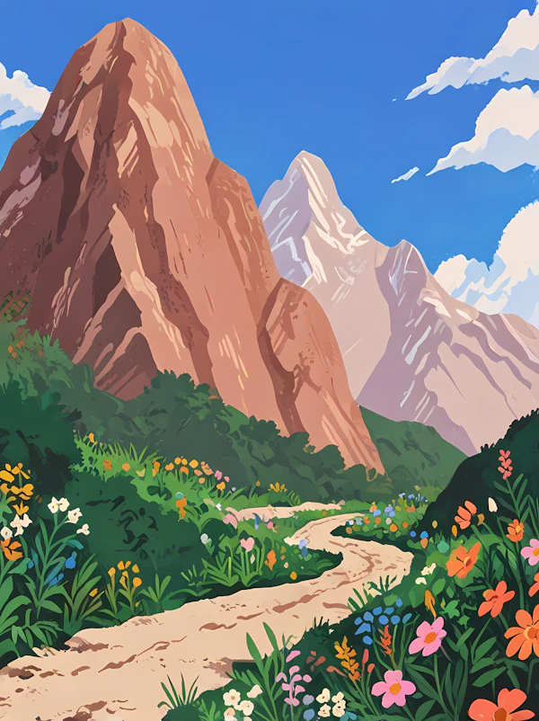 Mountainous Landscape Art