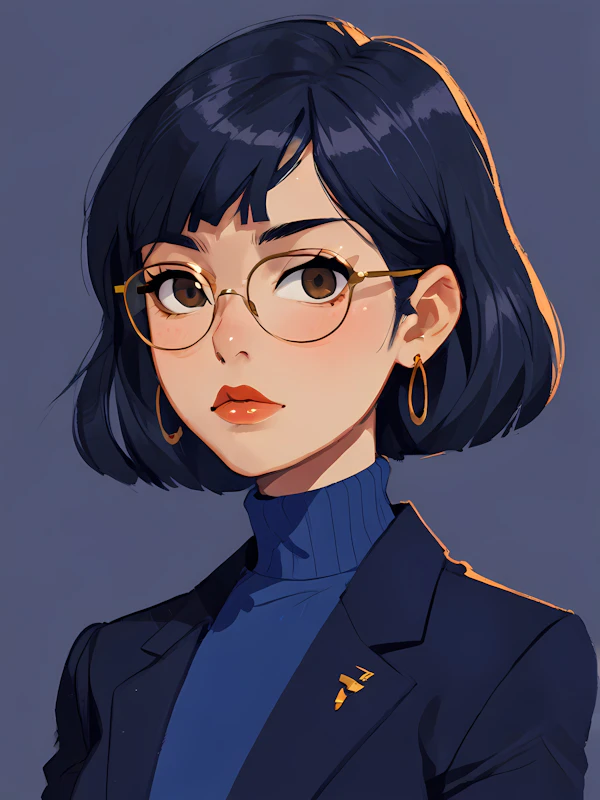 Stylized Woman Portrait