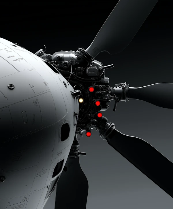 Futuristic Machinery Close-Up