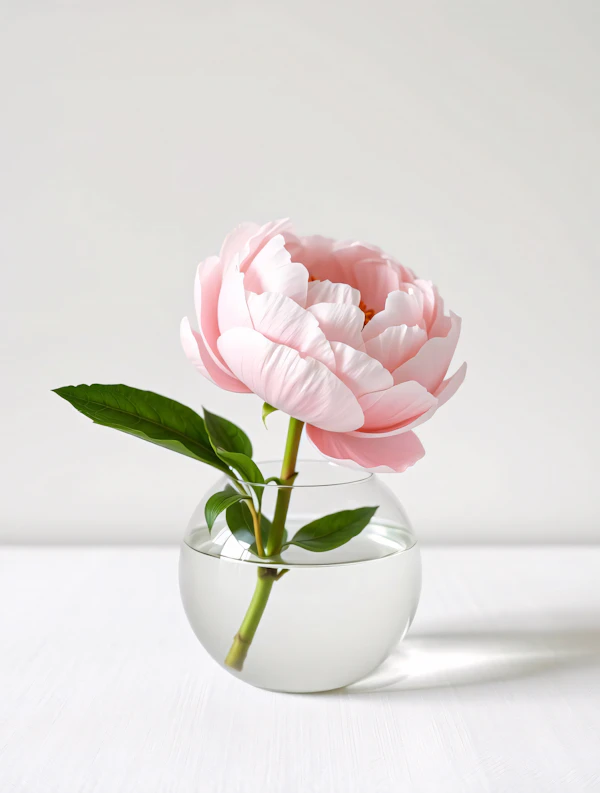 Pink Peony in Vase