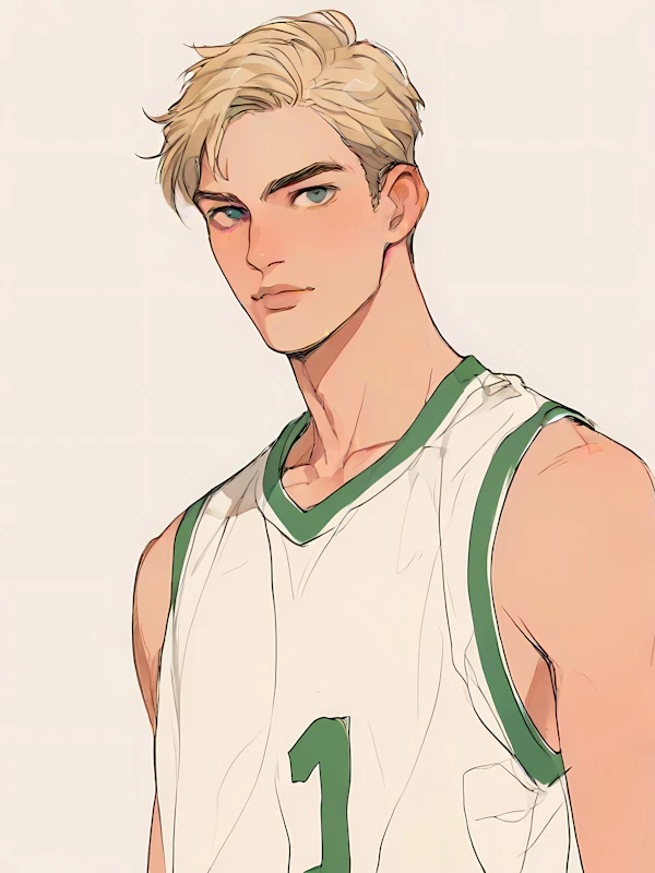 Stylized Athlete Portrait