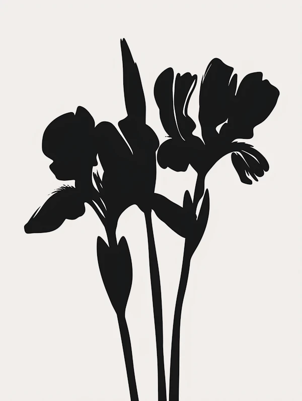 Minimalist Flower Silhouette