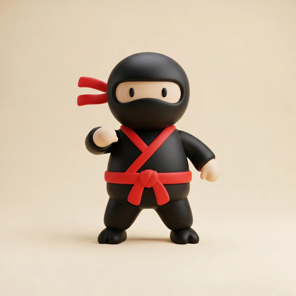 Cartoon Ninja Character