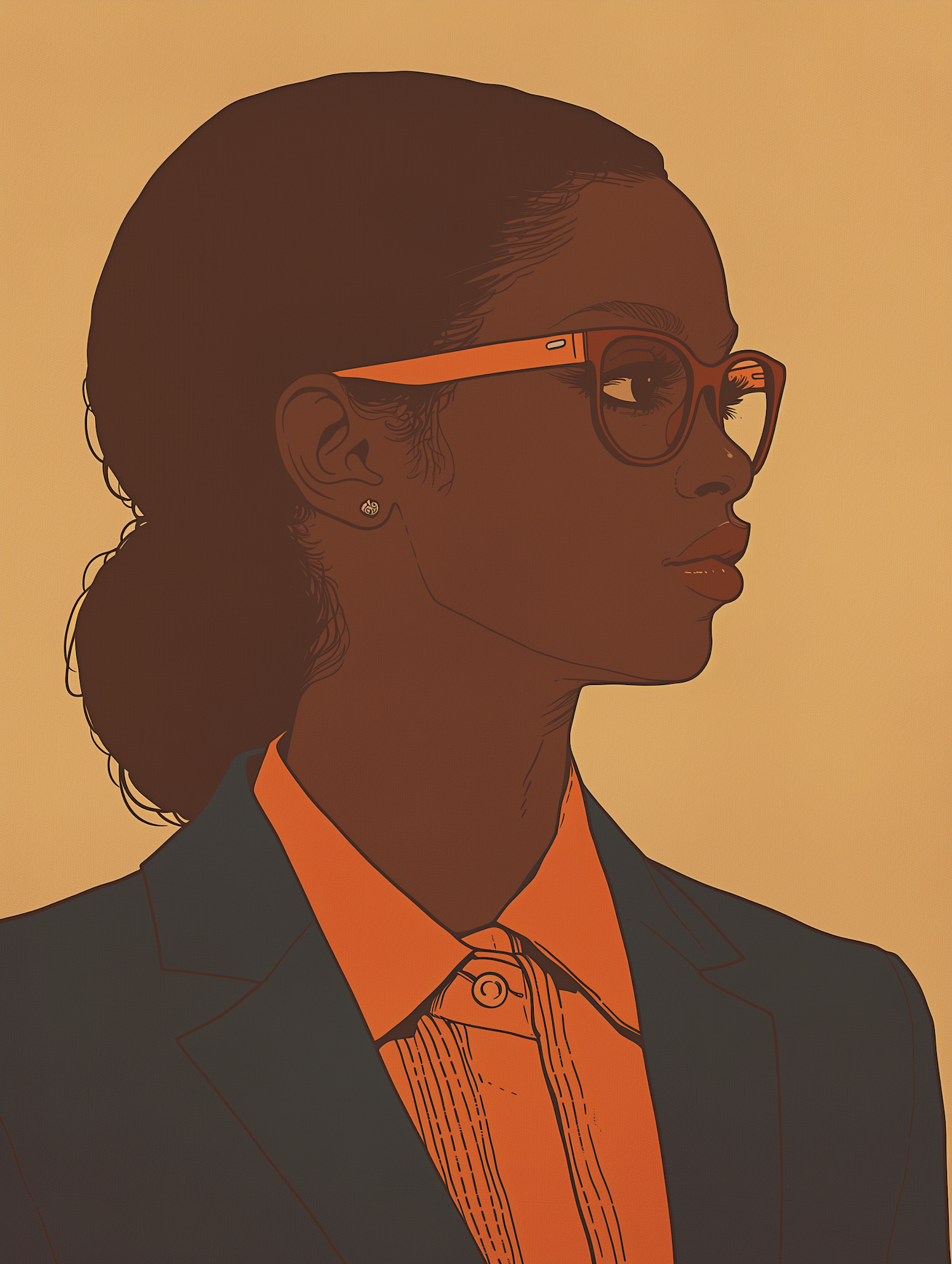 Stylized Profile Illustration