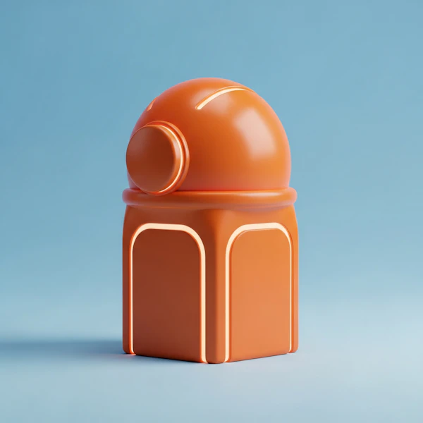 Futuristic Orange Device