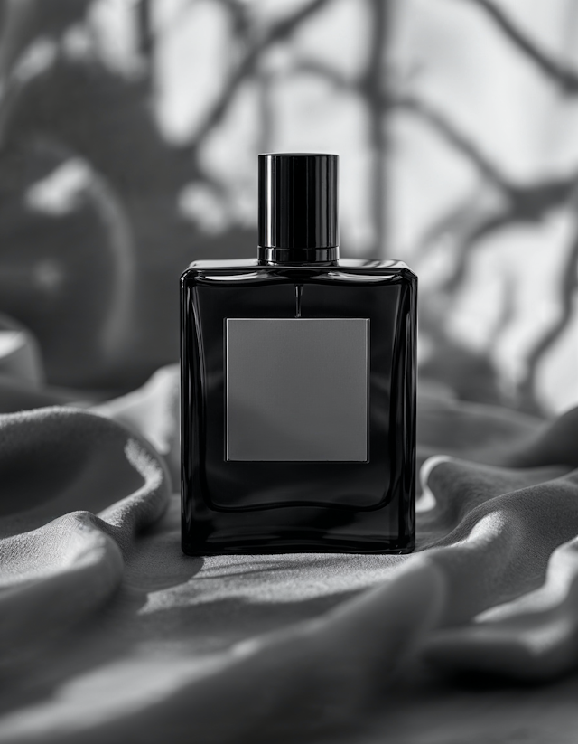 Elegant Black Perfume Bottle